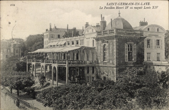 CPA Saint Germain et Laye Yvelines, Le Pavillon Henri IV où naquit Louis XIV