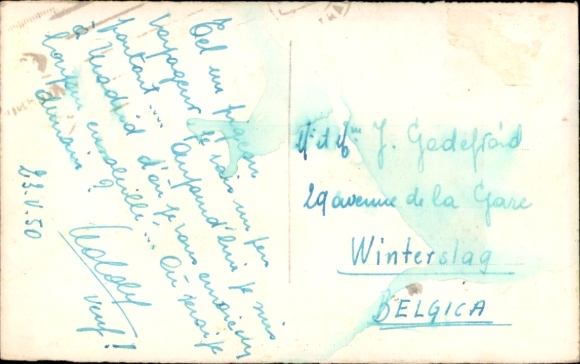 KP Madryt Hiszpania, czarno-biały obraz, Plaza de Oriente, ogrody, pałac w tle