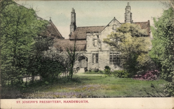 Postcard Handsworth Sheffield Yorkshire England, Saint Joseph's Presbytery