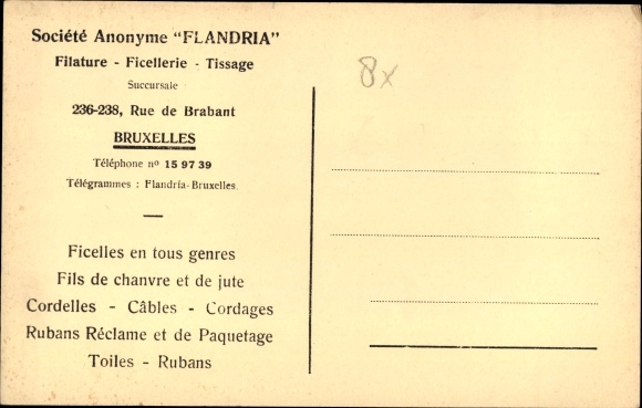 Postcard Bruxelles Brüssel, Societe Anonyme Flandria, A verification room