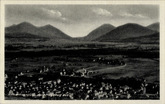 Postcard Kolbermoor in Upper Bavaria, aerial photograph