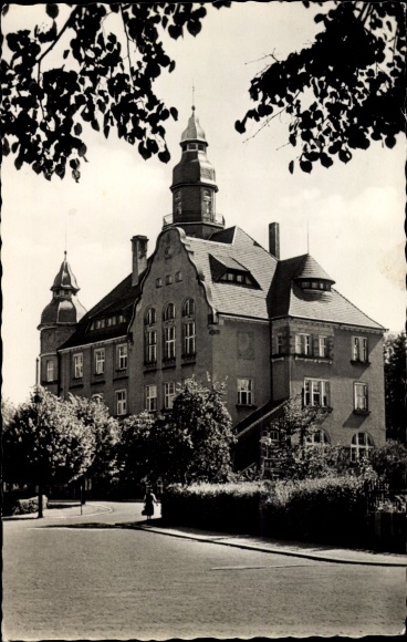 Postcard Großröhrsdorf in Saxony, town hall