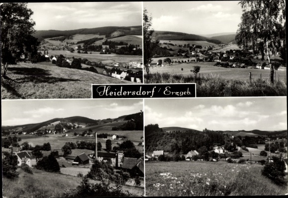 Ak Heidersdorf im Erzgebirge, Panorama