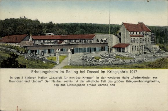 KP Dassel am Solling, dom wypoczynkowy, szpital dla nerwowych wojowników, I wojna światowa