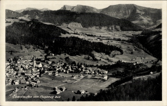 Ak Oberstaufen im Allgäu, Fliegeraufnahme