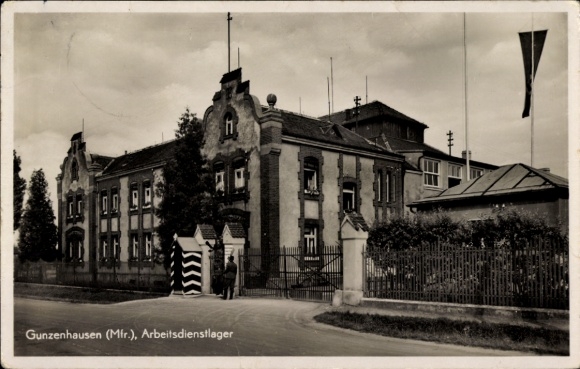 Ak Gunzenhausen in Mittelfranken, Reichsarbeitsdienst, Arbeitsdienstlager