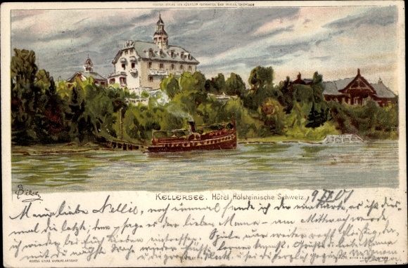 Artysta lito Biese, C., Malente w Ostholstein, Kellersee, Hotel