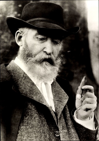 PC poet Wilhelm Busch, portrait with cigar