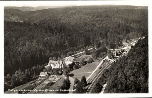 Ansichtkaart Villingen in het Zwarte Woud, luchtfoto, Haus Kirneck