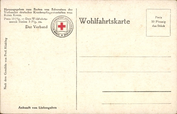 Artist Postcard Röchling, C., Arrival of gifts of love, soldiers, packages, field post 3rd Guards Inf. Div.