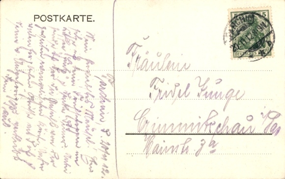 Postcard Parchim in Mecklenburg, St. Georgenkirche