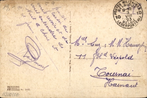 KP Bottrop w Zagłębiu Ruhry, Bottrop i. W., Amtshaus, wieża zegarowa, drzewa