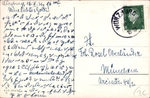 Artist Postcard Wills, John, Boy Writing a Love Letter