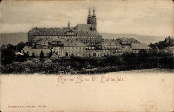 Postcard Lichtenfels in Hesse, Banz Monastery