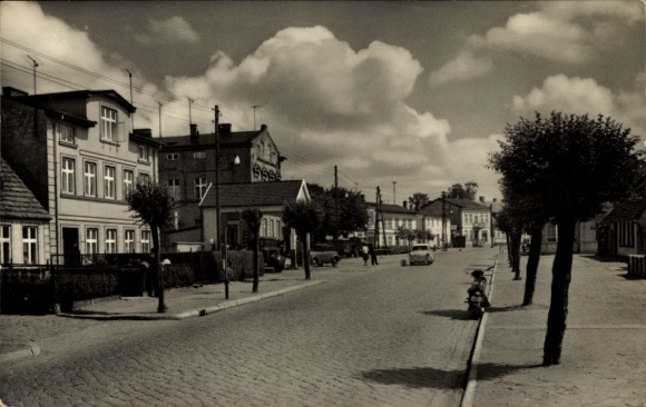 Postcard Sagard on Rügen, Ernst Thälmann Street