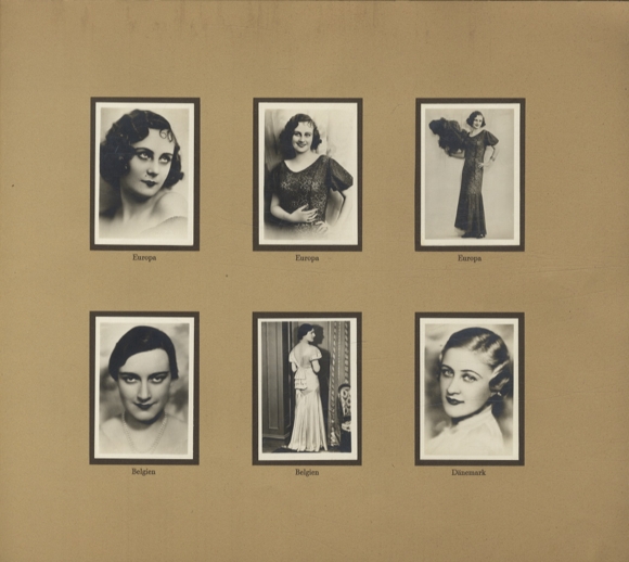 The most beautiful women in the world. Beauty queens 1933. Collector's photo album Greiling Cigarette Factory