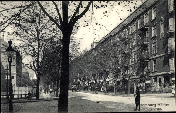 PC Hamburg Mitte Hamm, Ritterstrasse, street section, building