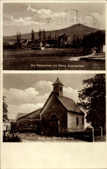 Ak Vinxel Stieldorf Königswinter am Rhein, Kapelle, Gut Frankenforst, Ölberg, Siebengebirge