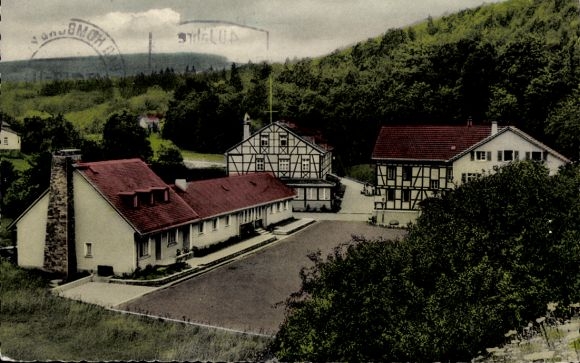 Ak Emmershausen Weilrod Hessen, Emmershäuser Mühle trainings- en recreatiehuis, buitenaanzicht