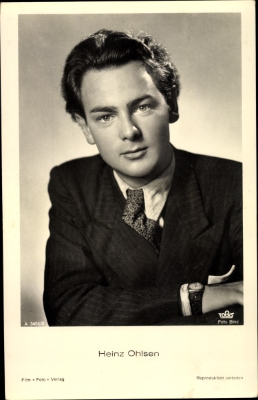 Postcard Actor Heinz Ohlsen, portrait