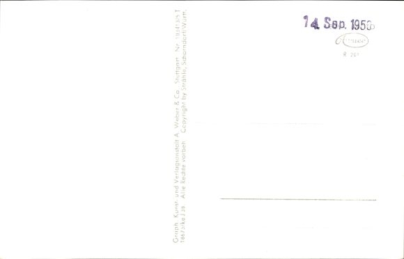 Postcard Schömberg in the Black Forest Württemberg, aerial photograph