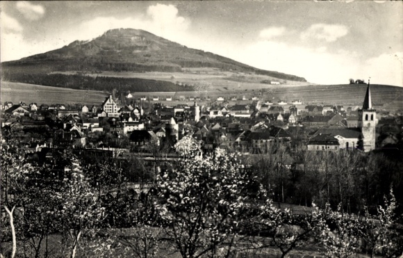 Ak Vacha in de Rhön Thüringen, uitzicht op de Oechsen, panorama