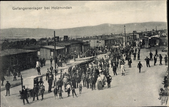 Postcard Holzminden in Lower Saxony, prisoner of war camp