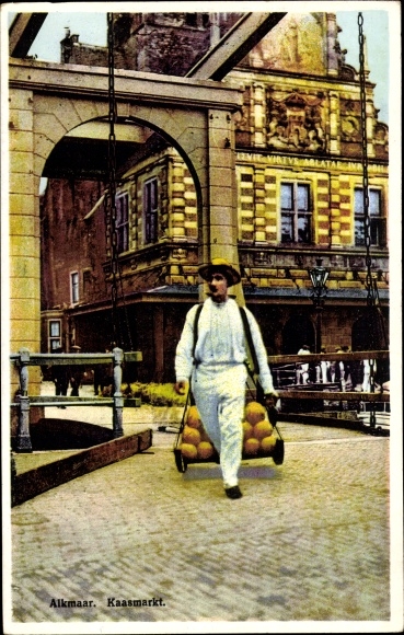 Ansichtkaart Alkmaar Noord-Holland Nederland, Kaasmarkt