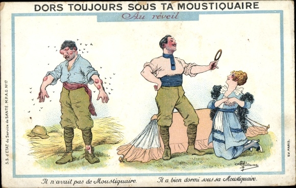 Artist PC Guillaume, Albert, Dors Toujours sous ta Moustiquaire, Au reveil, protection from insects