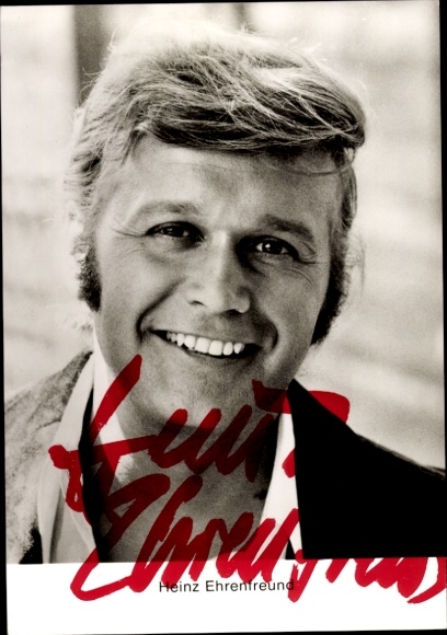 Postcard actor Heinz Ehrenfreund, portrait, autograph