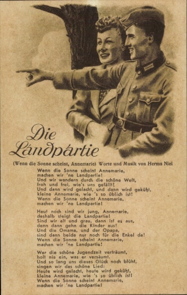 Lied Ak Annemarie, die Landpartie