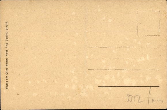 Artist Postcard Einbeck in Lower Saxony, northern corner of the market square