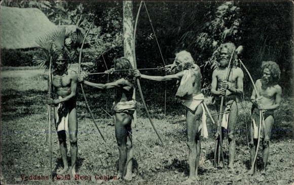 Ak Colombo Ceylon Sri Lanka, guerriers indigènes