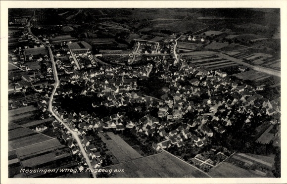 Ak Mössingen in Württemberg, luchtfoto