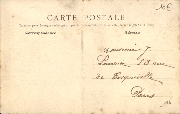 Postcard Achères Yvelines Avenue de Conflans
