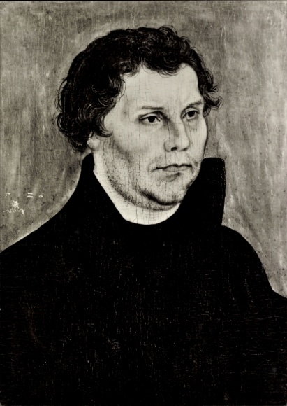 Artist Postcard Cranach, Lucas, Martin Luther, portrait