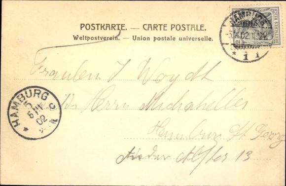 Postcard Hamburg Nord Uhlenhorst, Feenteich