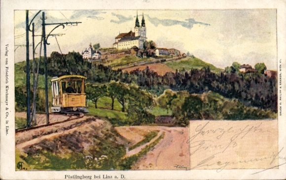 Artysta KP Linz w Górnej Austrii, Pöstlingberg, Pöstlingbergbahn, kolejka wąskotorowa