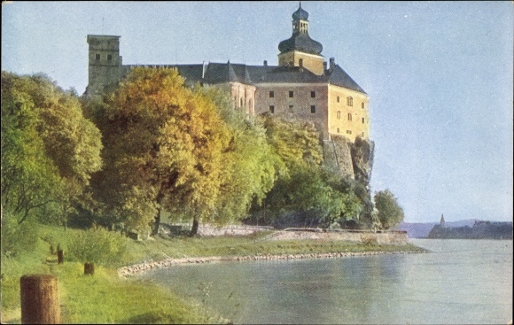 Postcard Persenbeug Gottsdorf on the Danube Lower Austria, Persenbeug Castle