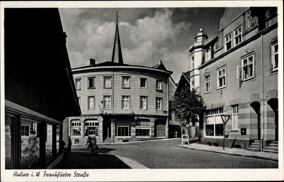 Ak Halver in Westfalen, Frankfurter Strasse, winkels