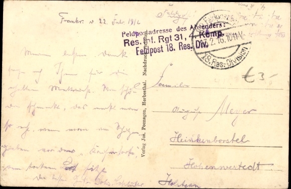 Postcard Herbesthal Lontzen Wallonia Liège, bridge, station Welkenraedt, German Belgian border