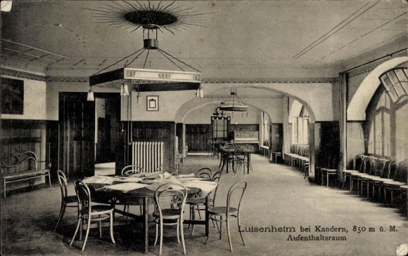 Postcard Kandern in the Black Forest Baden Württemberg, Luisenheim, lounge