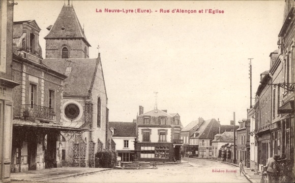 PC La Neuve Lyre Eure, Rue d'Alençon, church