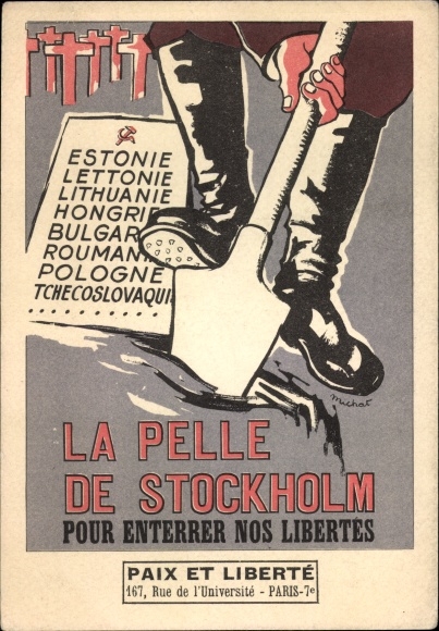 Ak La Pelle de Stockholm, Contre l&#39;armement nucléaire, anti Sovjet-Unie, anti kernwapens