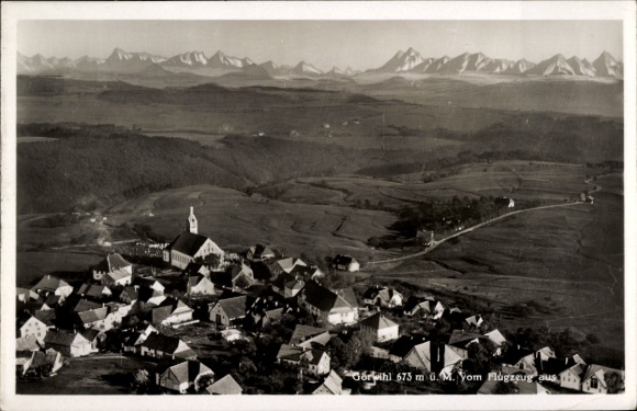 Ak Görwihl im Schwarzwald, Luftbild