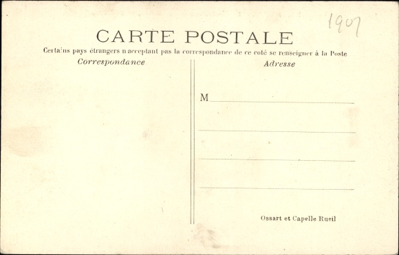 Postcard Rueil Hauts-de-Seine, A group of Officers of the 16th Artillery, 4th Battery