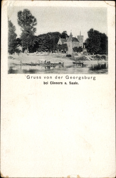 Ak Könnern Cönnern in Salzlandkreis, Georgsburg