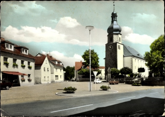 Postcard Konradsreuth in Upper Franconia, church