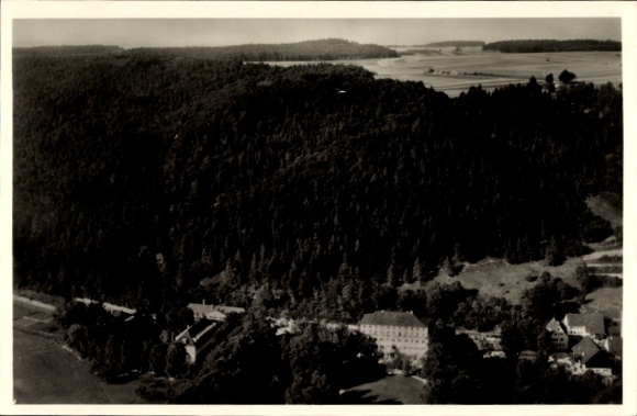 Ak Bad Imnau Haigerloch im Zollernalbkreis, Landschaftsaufnahme, Wälder, Sanatorium für Herz- und