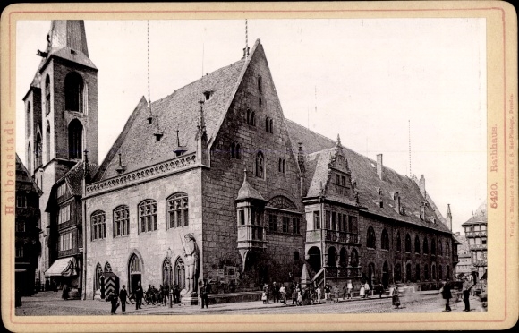 Cabinet Photo Halberstadt am Harz, Town Hall